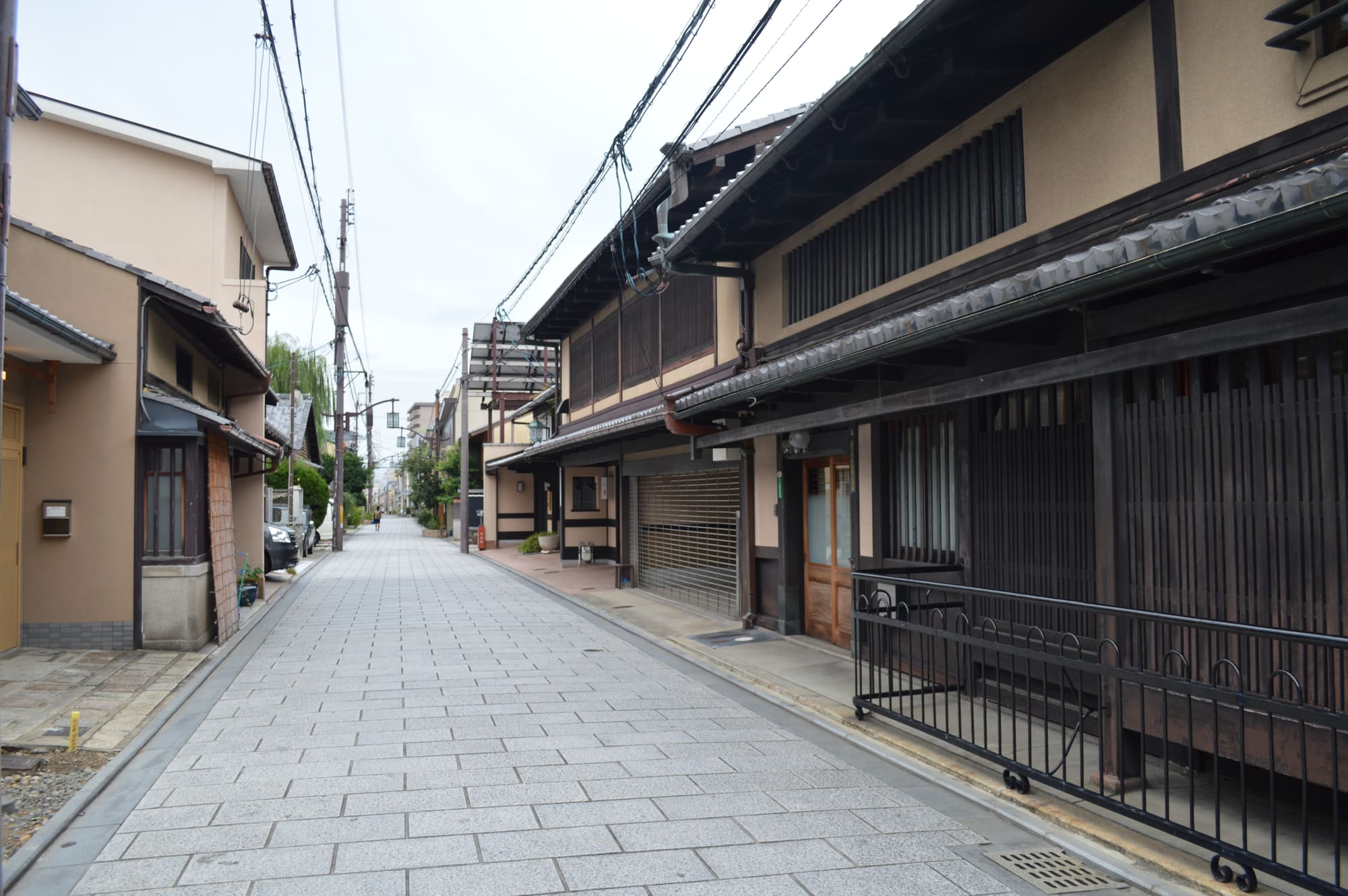 Residential lane in Kyoto’s Nishijin district